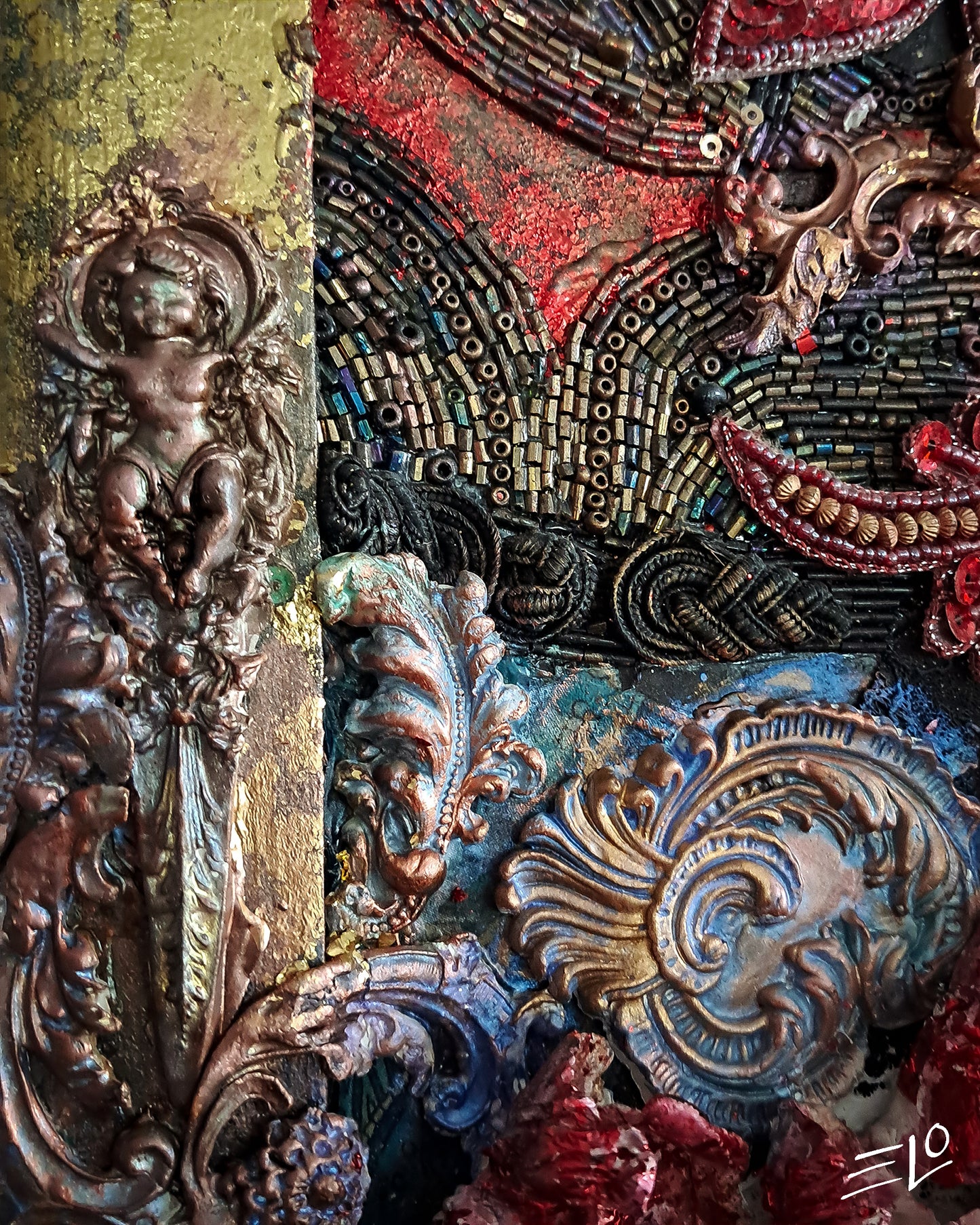 “Era of Peony Bloom” – Mixed Media Artwork
