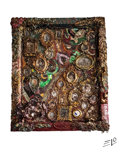 “Gossips” – Mixed Media Artwork