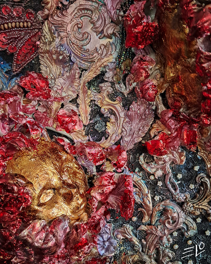 “Era of Peony Bloom” – Mixed Media Artwork