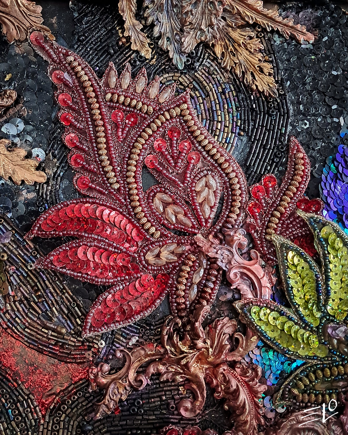 “Era of Peony Bloom” – Mixed Media Artwork