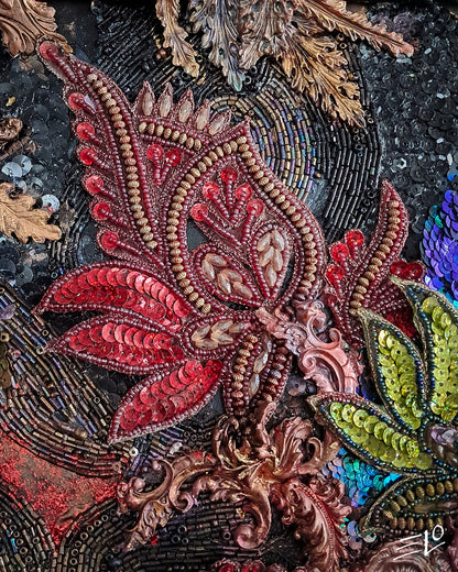 “Era of Peony Bloom” – Mixed Media Artwork