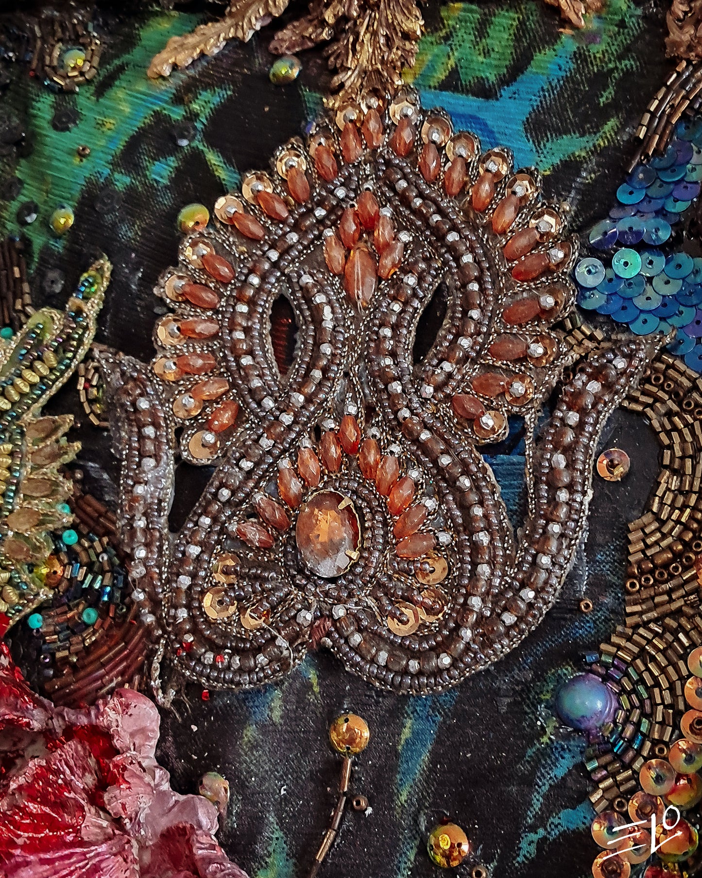 “Era of Peony Bloom” – Mixed Media Artwork